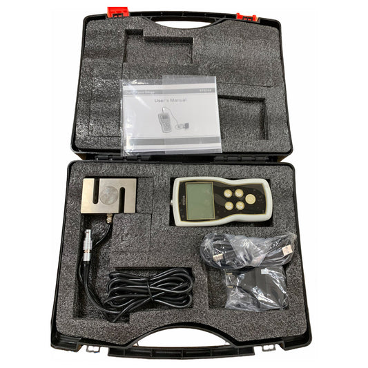 Calibro di forza digitale remoto 10000n / 1000kgf / 2250lbf con cella di carico a raggio S