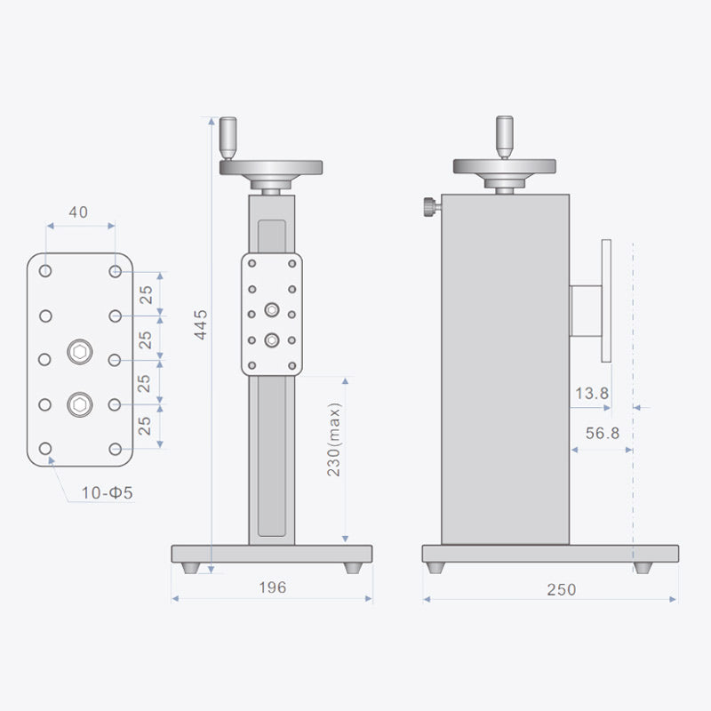 Motorized Force Measurement Test Stand with Digital Display Ruler