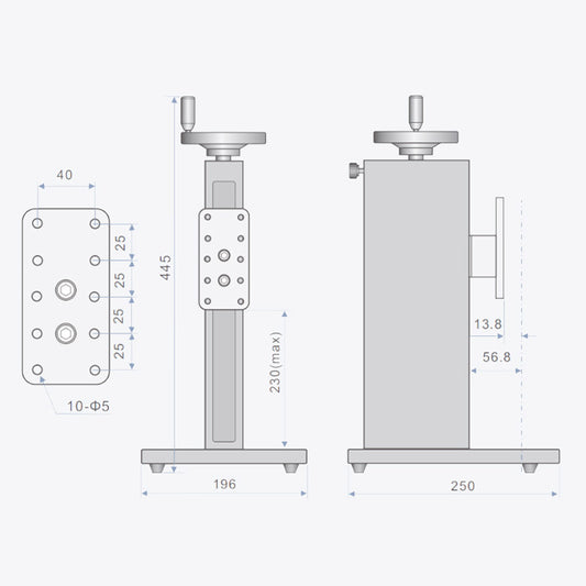 Motorized Force Measurement Test Stand with Digital Display Ruler